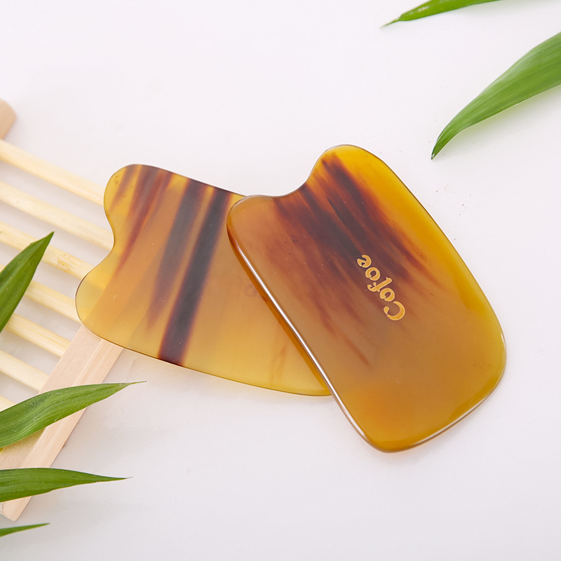 HornGlow™ Natural Buffalo Horn Gua Sha Board