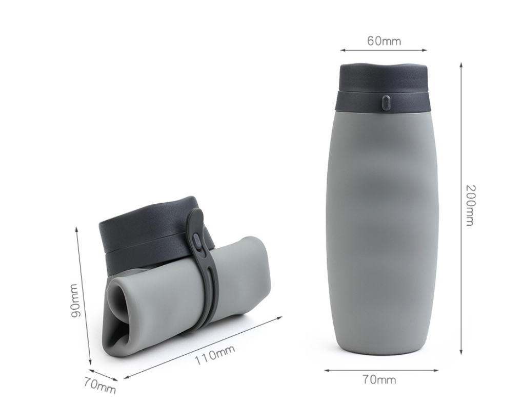 FlexSip™ Collapsible Silicone Water Bottle – 600 ml